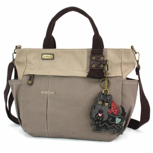 Totes & Satchels |  Multi Pocket Tote – Scottie Totes & Satchels Dark Gray