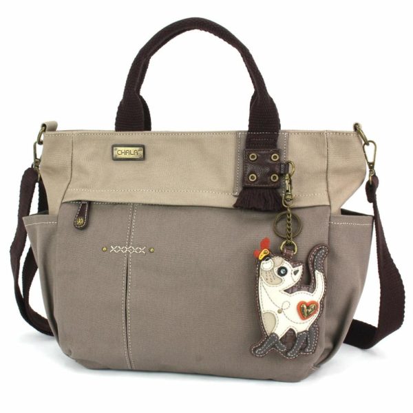 Totes & Satchels |  Multi Pocket Tote – Slim Cat Totes & Satchels Dark Gray