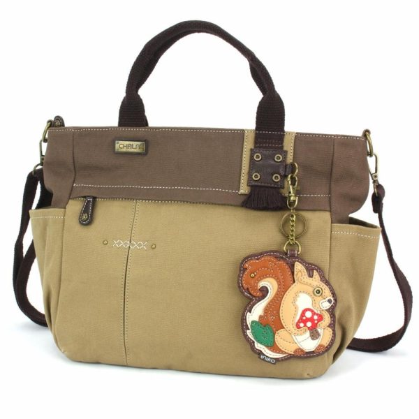 Totes & Satchels |  Multi Pocket Tote – Squirrel A Totes & Satchels Dark Gray