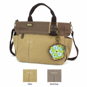 Totes & Satchels |  Multi Pocket Tote – Succulent Totes & Satchels Dark Gray