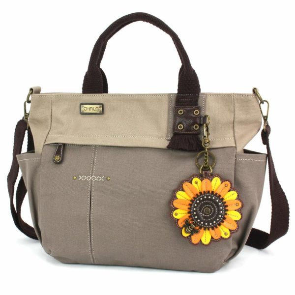 Totes & Satchels |  Multi Pocket Tote – Sunflower Totes & Satchels Dark Gray