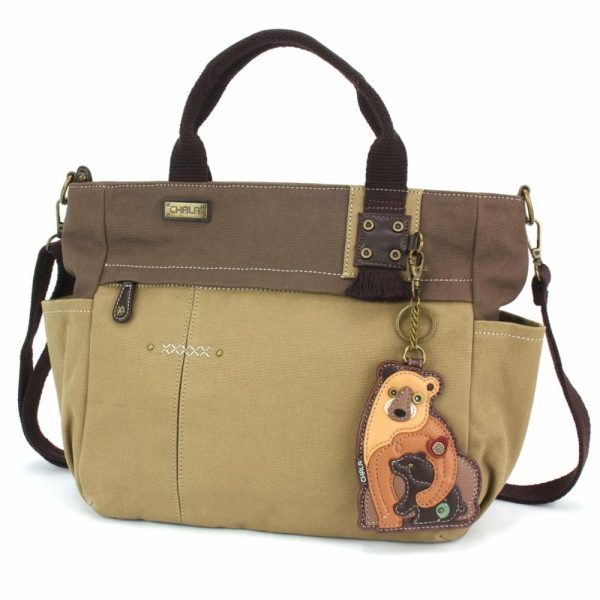 Totes & Satchels |  Multi Pocket Tote – Two Bears Totes & Satchels Dark Gray