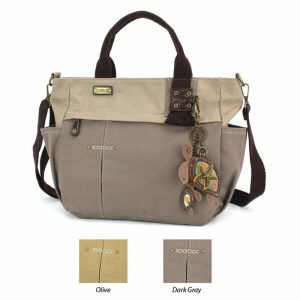 Totes & Satchels |  Multi Pocket Tote – Two Turtles Totes & Satchels Dark Gray