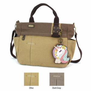 Totes & Satchels |  Multi Pocket Tote – Unicorn Totes & Satchels Dark Gray