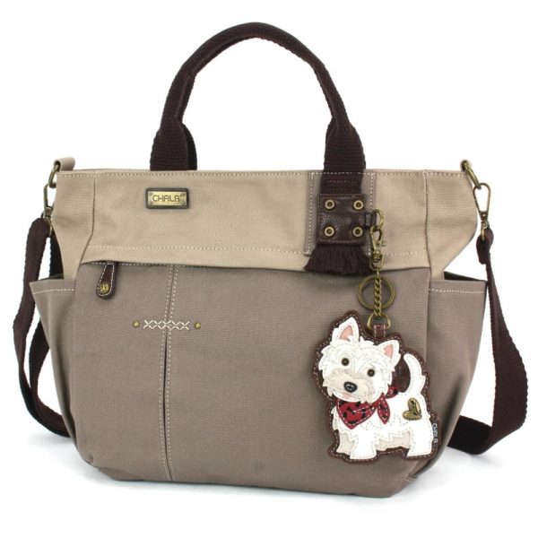 Totes & Satchels |  Multi Pocket Tote – Westie Totes & Satchels Dark Gray