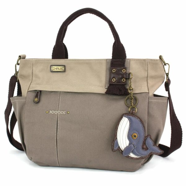 Totes & Satchels |  Multi Pocket Tote – Whale Totes & Satchels Dark Gray