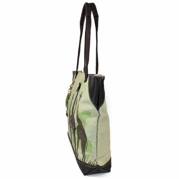 Totes & Satchels |  Safari Canvas Tote – Giraffe Totes & Satchels Sand Approx