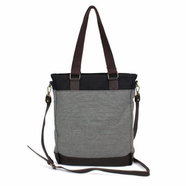 Totes & Satchels |  Work Tote – Fat Cat Totes & Satchels Black Stripe