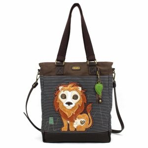 Totes & Satchels |  Work Tote – Lion Totes & Satchels Blue Stripe