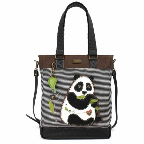 Totes & Satchels |  Work Tote – New Panda Totes & Satchels Black Stripe