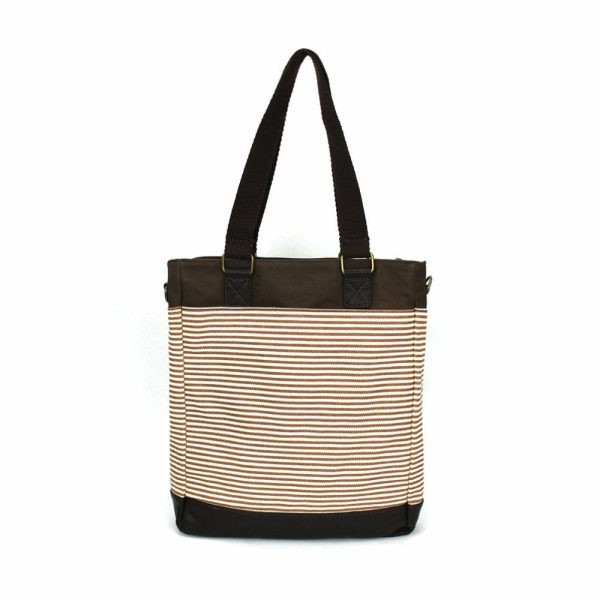 Totes & Satchels |  Work Tote – Toffy Dog Totes & Satchels Brown Stripe