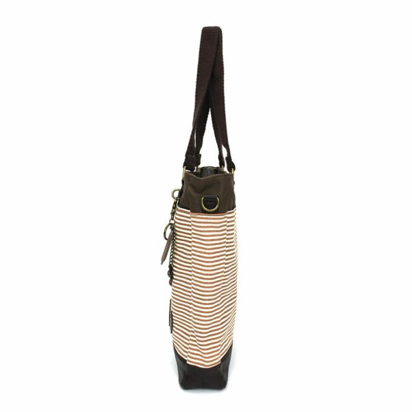 Totes & Satchels |  Work Tote – Toffy Dog Totes & Satchels Brown Stripe