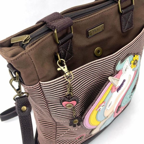 Totes & Satchels |  Work Tote – Unicorn Totes & Satchels Pink Stripe