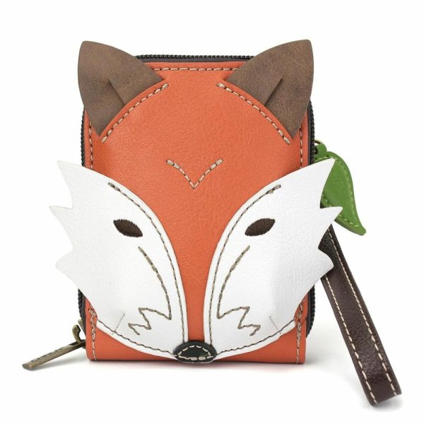 Wallets |  Cute-C – Credit Card Holder / Wallet Wristlet – Fox Wallets Orange Approx