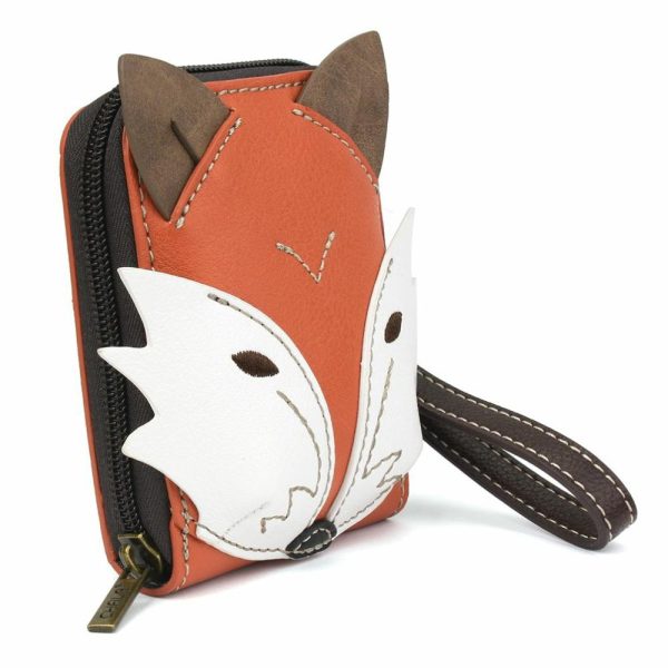 Wallets |  Cute-C – Credit Card Holder / Wallet Wristlet – Fox Wallets Orange Approx