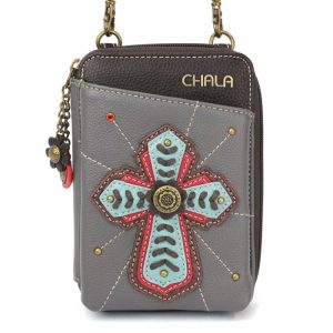 Wallets |  Wallet Xbody – Chevron Cross Wallets Gray Approx