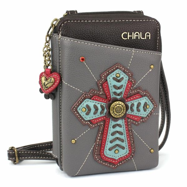 Wallets |  Wallet Xbody – Chevron Cross Wallets Gray Approx