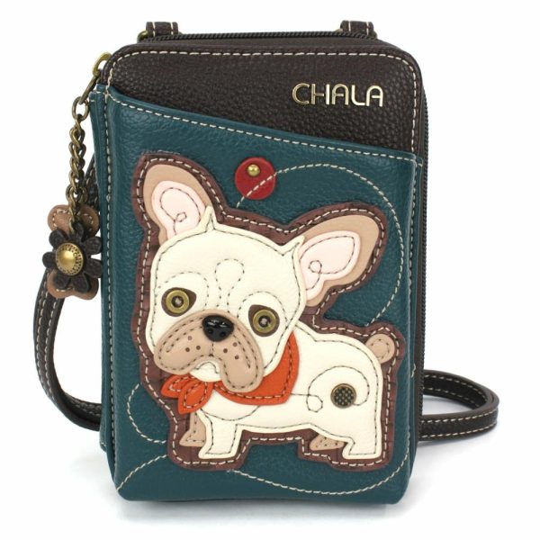 Wallets |  Wallet Xbody – French Bulldog Wallets Turquoise Approx