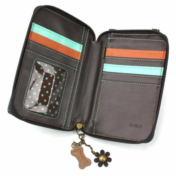 Wallets |  Wallet Xbody – French Bulldog Wallets Turquoise Approx