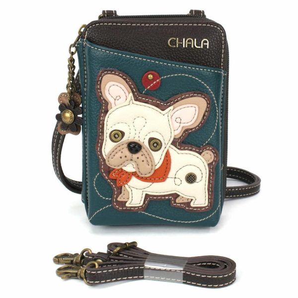 Wallets |  Wallet Xbody – French Bulldog Wallets Turquoise Approx