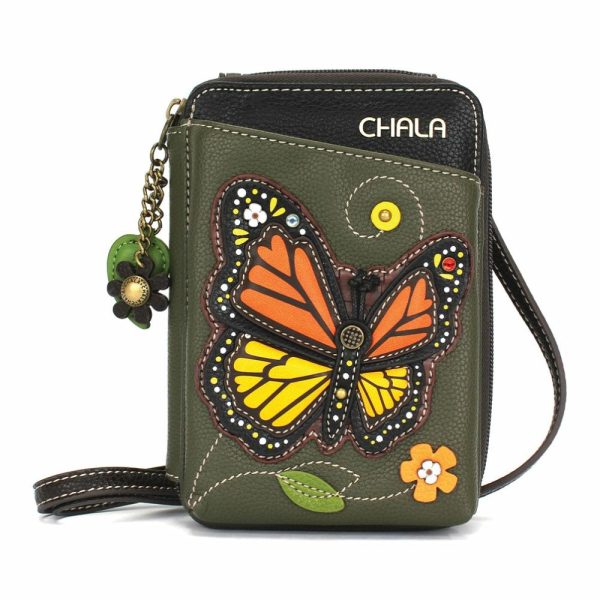 Wallets |  Wallet Xbody – Monarch Butterfly Wallets Olive Approx