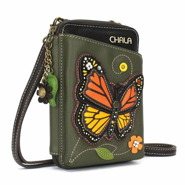 Wallets |  Wallet Xbody – Monarch Butterfly Wallets Olive Approx