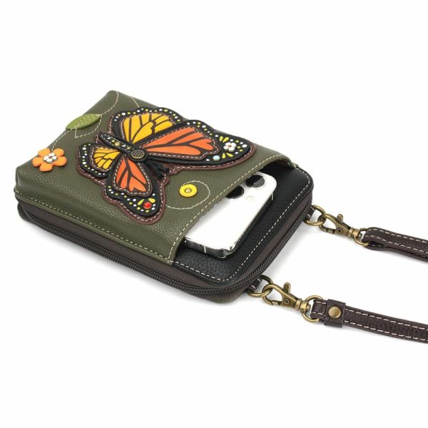 Wallets |  Wallet Xbody – Monarch Butterfly Wallets Olive Approx