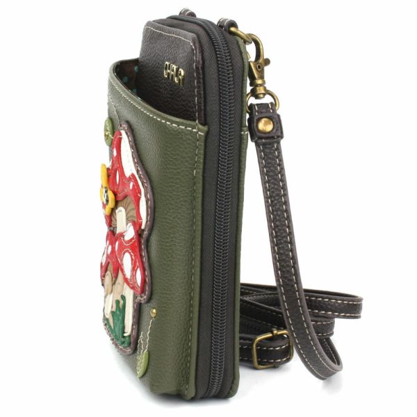 Wallets |  Wallet Xbody – Mushrooms Olive Approx