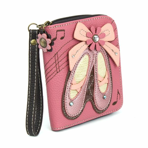 Wallets |  Zip Around Wallet – Ballerina Wallets Pink Approx