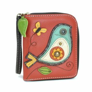 Wallets |  Zip Around Wallet – Bird Ii Wallets Brick Red Approx