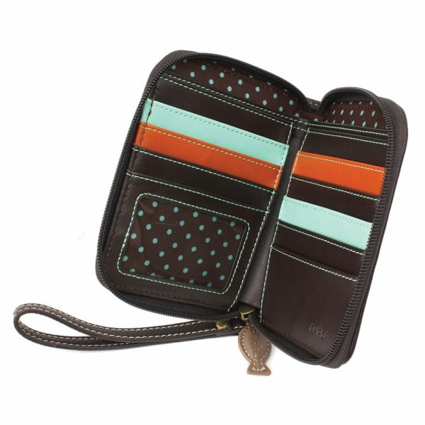 Wallets |  Zip Around Wallet – Cat Gen Ii Wallets Brown Stripe Approx