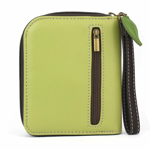 Wallets |  Zip Around Wallet – Chickadee Wallets Green Approx