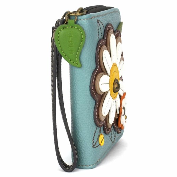 Wallets |  Zip Around Wallet – Daisy Wallets Blue Approx