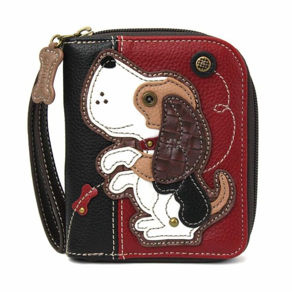 Wallets |  Zip Around Wallet – Dog Gen Ii Wallets Burgundy Approx