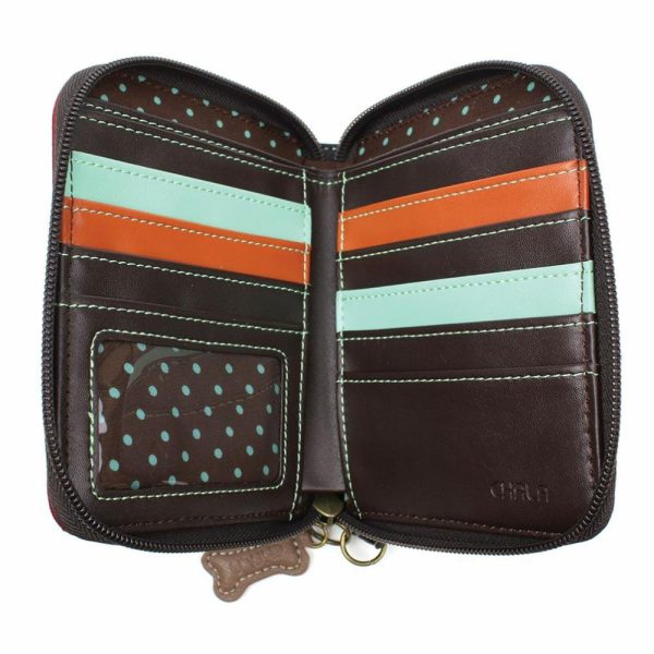 Wallets |  Zip Around Wallet – Dog Gen Ii Wallets Burgundy Approx