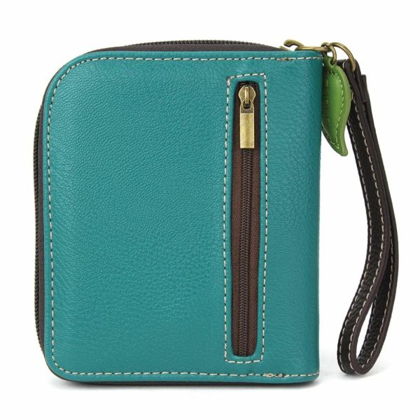 Wallets |  Zip Around Wallet – Dragonfly (Turquoise) Wallets Turquoise Approx