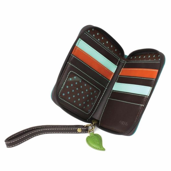 Wallets |  Zip Around Wallet – Dragonfly (Turquoise) Wallets Turquoise Approx