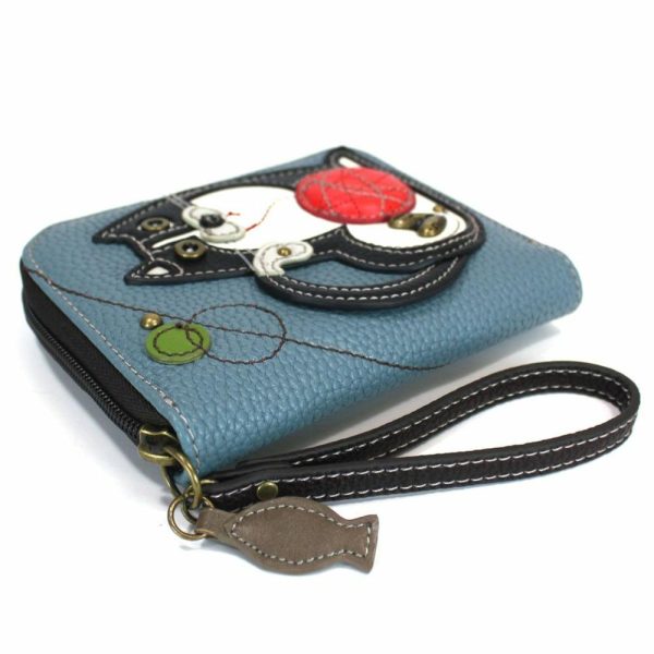 Wallets |  Zip Around Wallet – Fat Cat Wallets Blue Approx