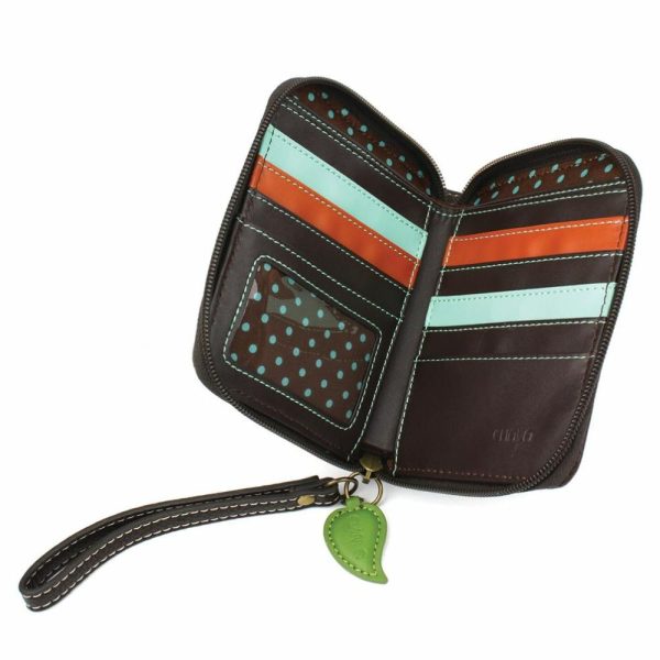 Wallets |  Zip Around Wallet – Fox A Wallets Olive Stripe Approx