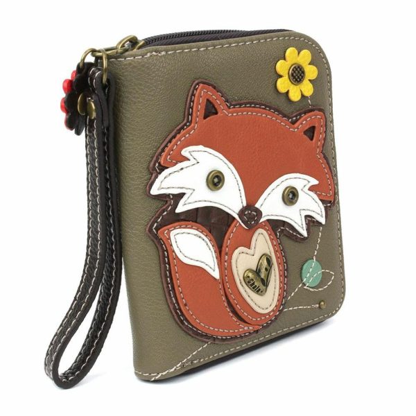 Wallets |  Zip Around Wallet – Fox Wallets Olive Approx