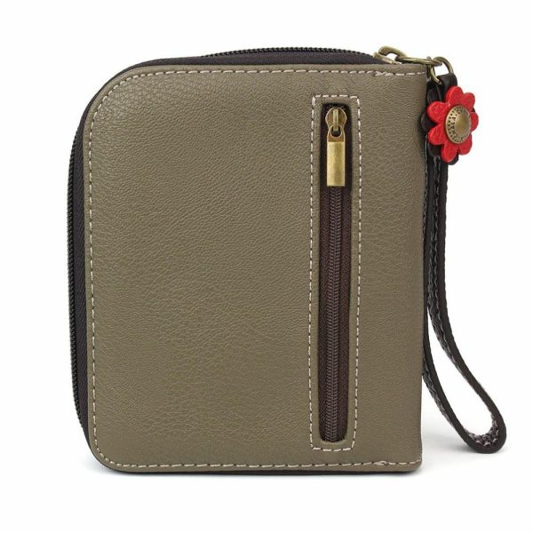 Wallets |  Zip Around Wallet – Fox Wallets Olive Approx