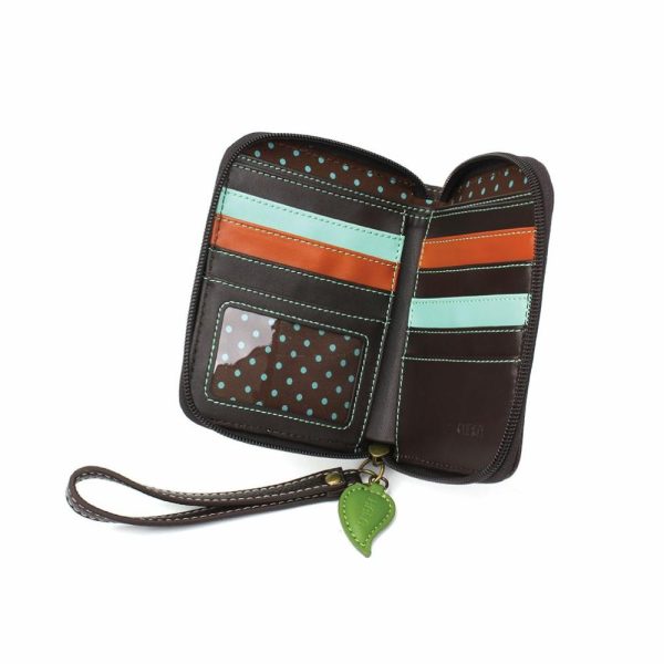 Wallets |  Zip Around Wallet – Koala Wallets Brown Stripe Approx