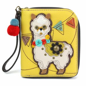 Wallets |  Zip Around Wallet – Llama Wallets Mustard Approx