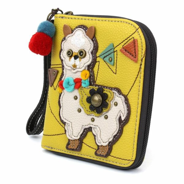 Wallets |  Zip Around Wallet – Llama Wallets Mustard Approx