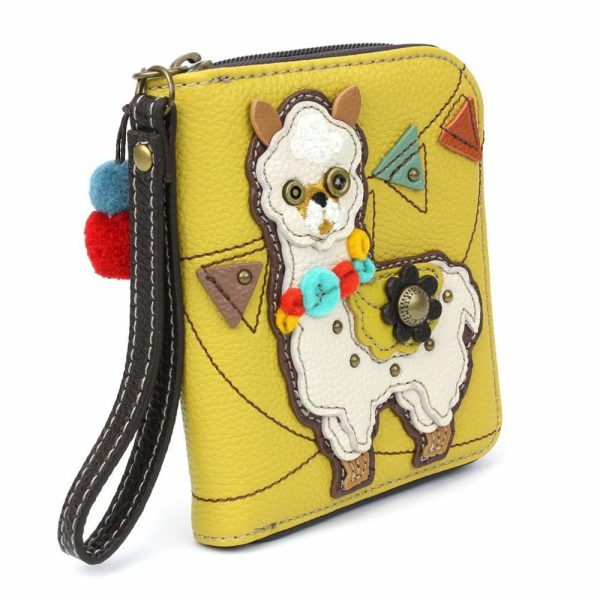 Wallets |  Zip Around Wallet – Llama Wallets Mustard Approx