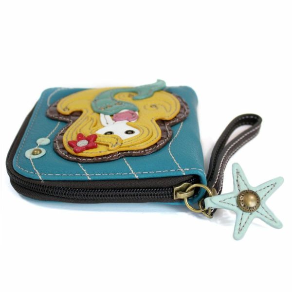 Wallets |  Zip Around Wallet – Mermaid Wallets Blue Approx