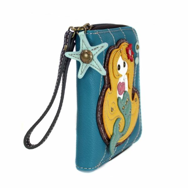 Wallets |  Zip Around Wallet – Mermaid Wallets Blue Approx