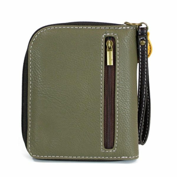 Wallets |  Zip Around Wallet – Monkey Wallets Olive Approx