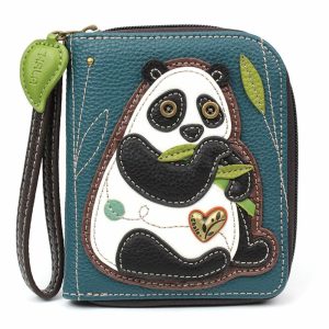 Wallets |  Zip Around Wallet – New Panda Wallets Turquoise Approx