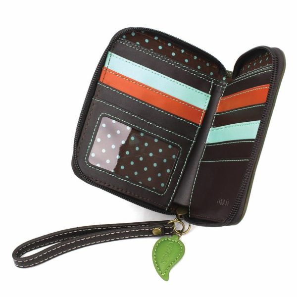 Wallets |  Zip Around Wallet – Owl A Wallets Olive Approx